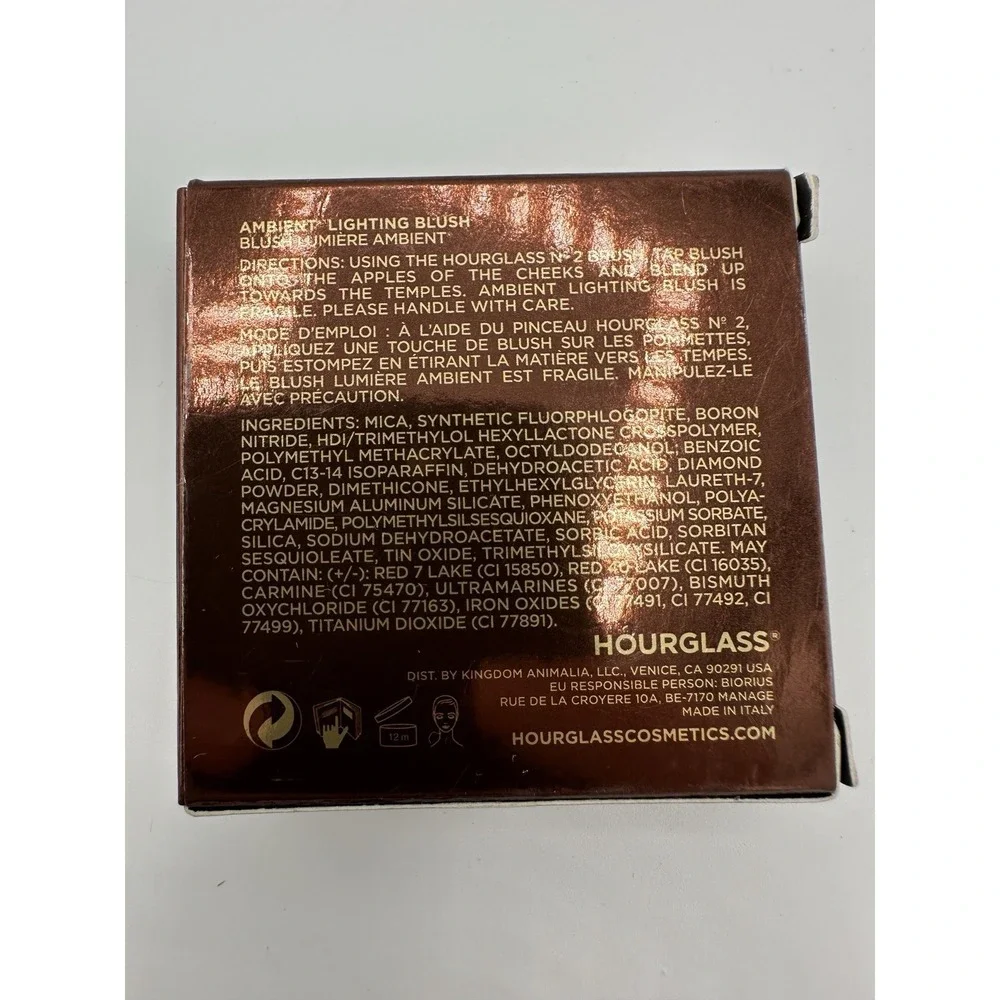 Hourglass Ambient Lighting Blush Diffused Heat 4.2g New In Box Full Size